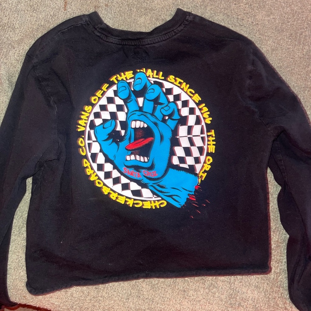 Vans/Santa Cruz long sleeve cropped x-small
